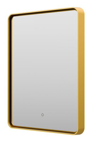 Зеркало в ванную Brevita Mercury MER-Rett6-060/80-gold 60x80