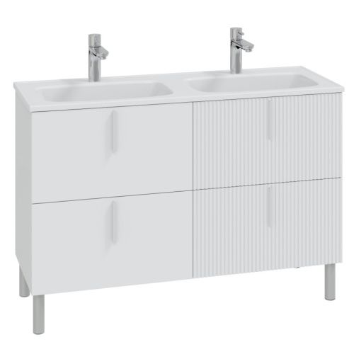 Тумба под раковину СанТа Вега 700451 119х45х80 напольная цвет белый