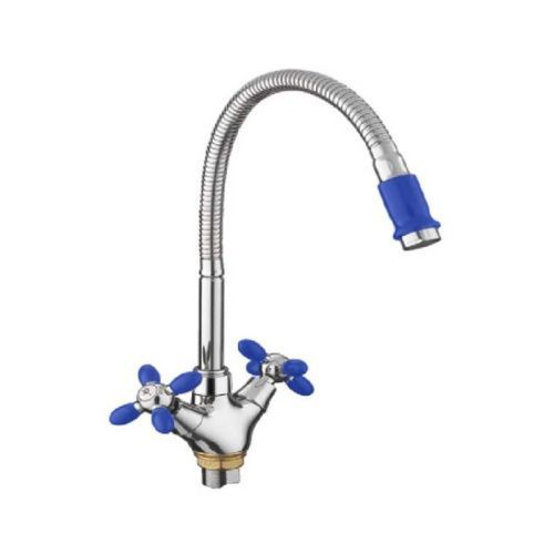 Смеситель для кухни Fashun A43127-11 на мойку хром/синий