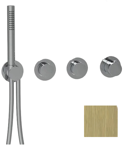 Смеситель Almar Modular Push E180433.HB встраиваемый латунь брашированная/шлифованная