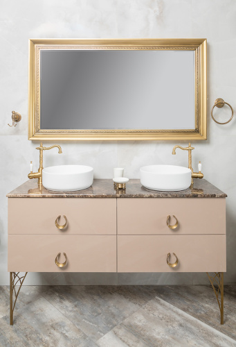 Тумба под раковину Armadi Art NeoArt 831-140-CP 141х44х50 подвесная цвет коричневый