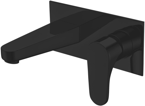 Смеситель ABBER Eleganz AF8312B встраиваемый в стену черный матовый