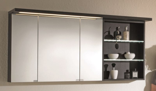 Зеркало-шкаф Puris Swing SET41142R(155) 140х15х68 подвесной цвет черный