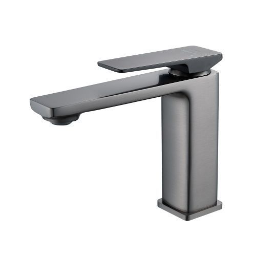 Смеситель Shevanik S8901T-1 на раковину оружейная сталь