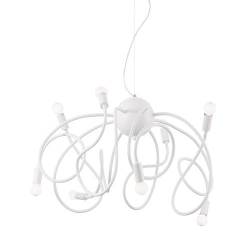 Люстра подвесная Ideal lux Multiflex (Мултифлекс) Multiflex SP8 Bianco