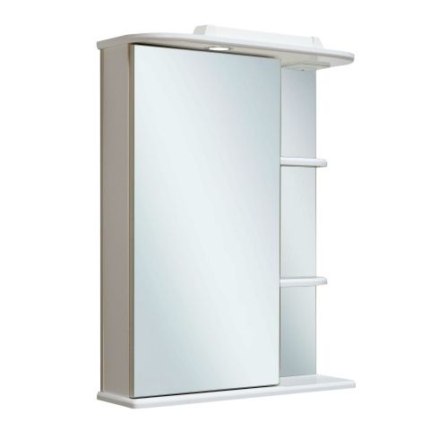 Зеркало-шкаф RUNO Магнолия 607 50х75 подвесной цвет белый