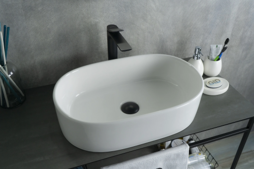 Раковина Gid Lago 56 см 51111 накладная цвет белый
