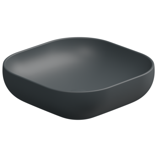 Раковина керамическая GSG Ceramic Design Easy EALAVQU45028 45х45 накладная цвет черный