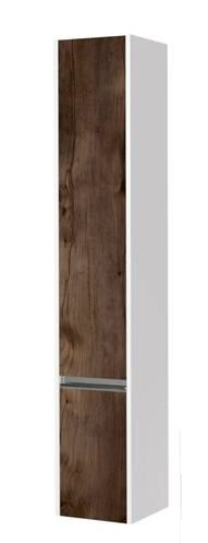 Шкаф-пенал Aquaton Капри 1A230503KPDBL 30х27х163 подвесной цвет темное дерево