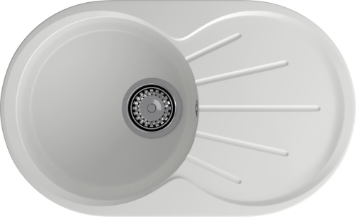 Кухонная мойка Granfest Rondo R-750L иней 75х46 цвет белый
