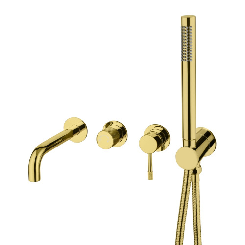 Смеситель Boheme Uno 464-3-G встраиваемый золото