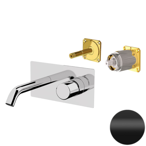 Смеситель для раковины Daniel Trilogy TG632KB15 встраиваемый в стену черный