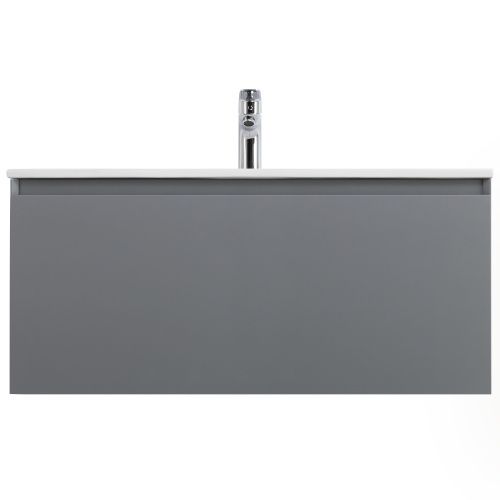 Тумба под раковину Art&Max Latina AM-Latina-1000-1C-SO-GM 101х46х44 подвесная цвет серый