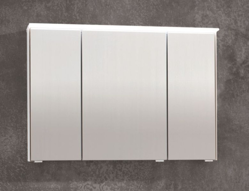 Зеркало-шкаф Puris Ice Line S2A439A89(194-307) 90х15х67 подвесной цвет белый матовый