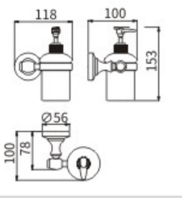 Дозатор CeramaLux BIANCO 52012 - фото 2 Дозатор CeramaLux BIANCO 52012 - фото 2