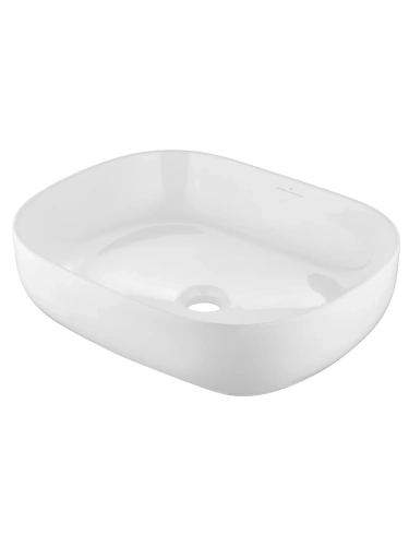 Раковина из сантехнического фарфора Wonzon & Woghand Tahoe WW-RN41286-GW 50х40 накладная цвет белый без отверстий под смеситель
