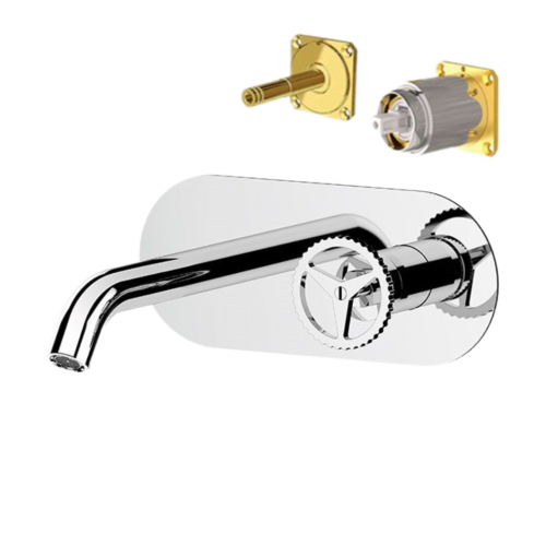 Смеситель для раковины Remer Chrono CH15LKB встраиваемый в стену хром