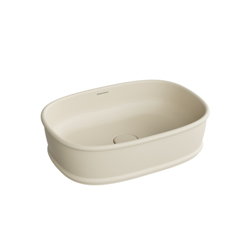 Раковина керамическая Kerama Marazzi CIRCO CI.wb.50\SAN 50х36 накладная цвет бежевый