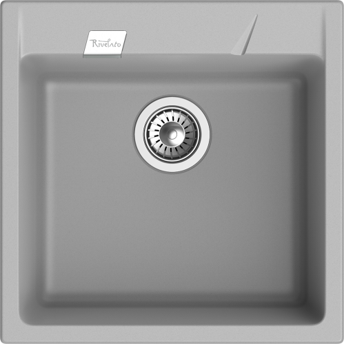 Кухонная мойка Rivelato RAUM RM-50 grigio metallizzato 50х51 цвет серый металлик