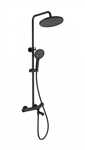 Душевая стойка Wonzon & Woghand WW-B3057-A-MB настенная цвет черный