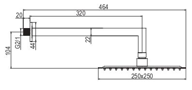 Душевой комплект AQG Bold 19BOLEC32105 настенный - фото 3