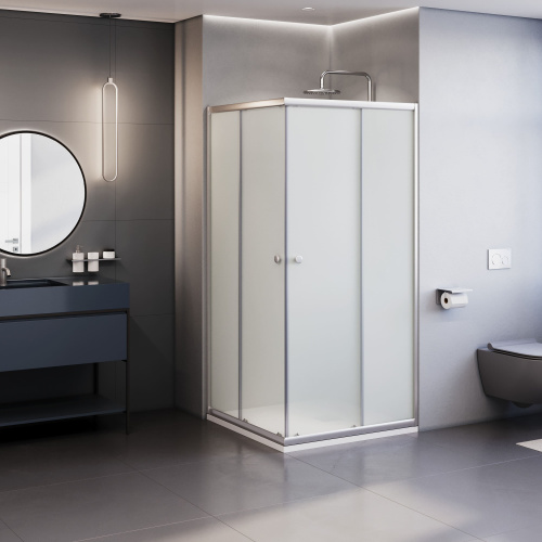 Душевой уголок RGW Dolphin 28912699-101 90х90 стекло текстурное профиль хром глянцевый без поддона