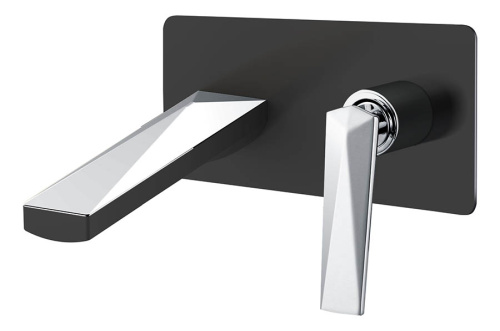 Смеситель Boheme Venturo 375-B встраиваемый черный