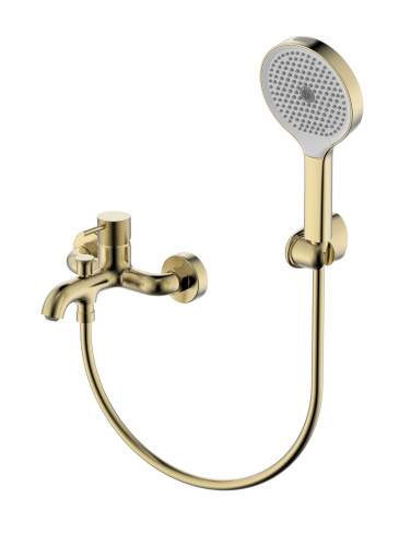 Смеситель для ванны с душем Wonzon & Woghand Onyx WW-816023-BG настенный золото
