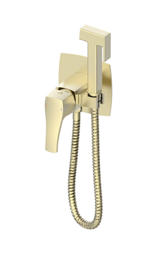 Смеситель для ванны и душа Wonzon & Woghand FLEX WW-88829072-BG встраиваемый в стену золото