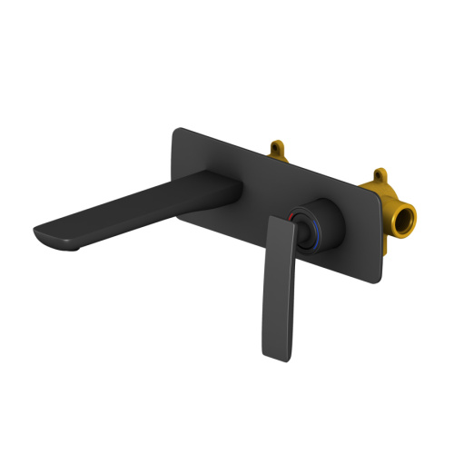 Смеситель для раковины Timo Helmi 4071/03SM встраиваемый в стену черный матовый без термостата Смеситель для раковины Timo Helmi 4071/03SM встраиваемый в стену черный матовый без термостата