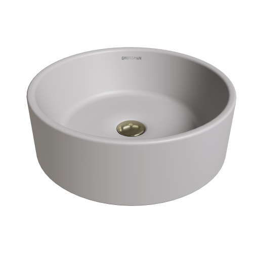 Раковина Grossman Color 41 см GR-3013GLM накладная цвет серый матовый