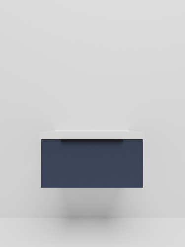 Тумба под раковину La Fenice Simpla FNC-01-SIM-BG-80 80х44х35 подвесная цвет синий матовый