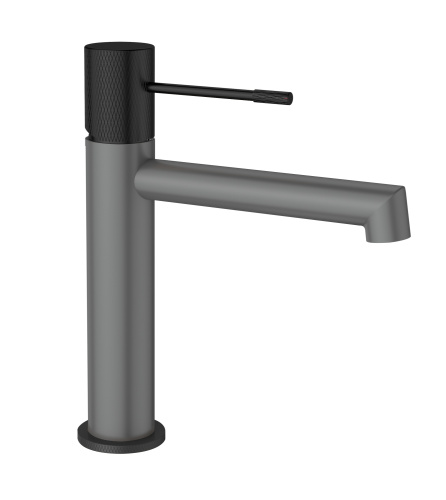 Смеситель для раковины AltroBagno Intento AltroBagnoIntento0127GrNe на раковину серый/черный