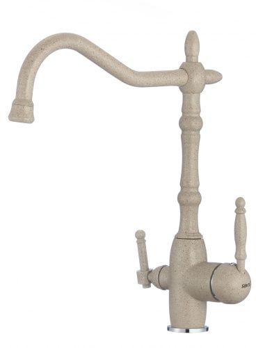 Смеситель для кухни Savol S-L1803S на столешницу песочный