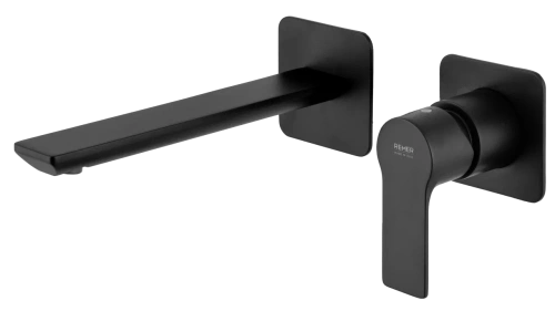 Смеситель для раковины Remer Energy EY15PLNO встраиваемый в стену черный