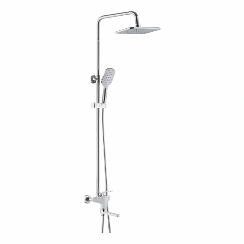 Душевая стойка Shevanik S8036F настенная цвет белый/хром