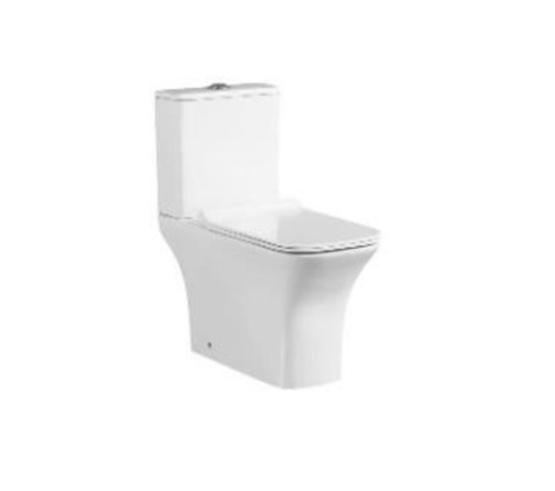 Унитаз напольный с бачком SantiLine SL-5023 цвет белый с сиденьем микролифт  смыв воронка-водоворот