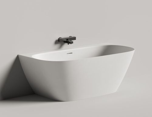 Ванна из искусственного камня Salini SOFIA 102522M 170х80 пристенная асимметричная