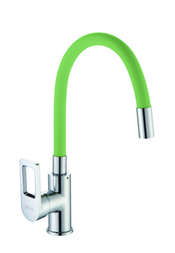 Смеситель для кухни D-Lin D155308-5 на мойку зеленый