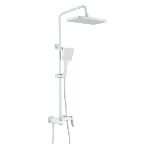 Душевая стойка Raffine F3699C настенная цвет белый