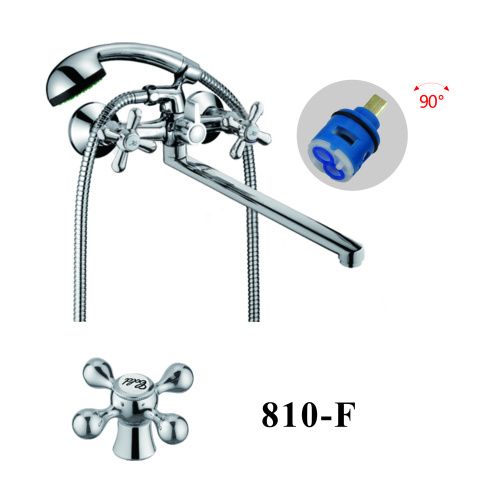 Смеситель для ванны D-Lin D146810-F настенный хром