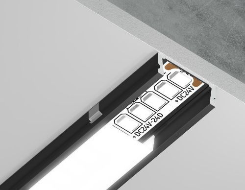 Алюминиевый накладной профиль Ambrella Light Alum Profile (Алум Профиле) GP1700BK