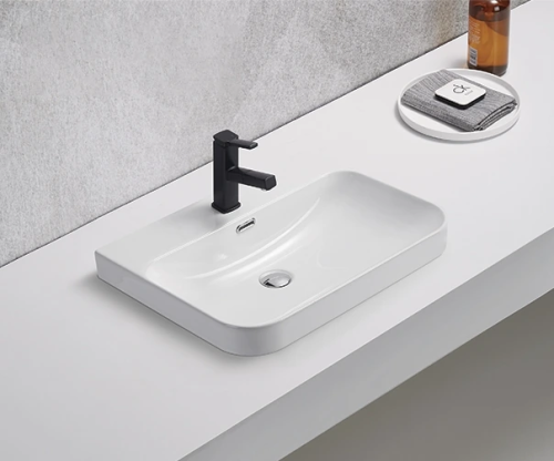 Раковина Gid Integrado 61 см 9560s (71168) встраиваемая цвет белый