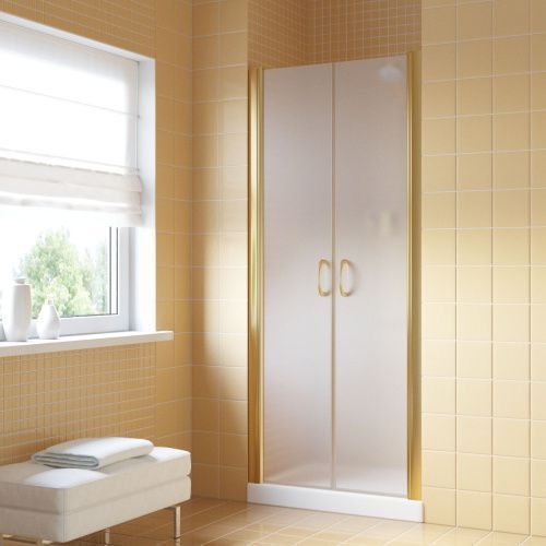 Душевая дверь Vegas-Glass E2P LUX E2P LUX 90 9 10 90х200 стекло матовое профиль золото глянцевое