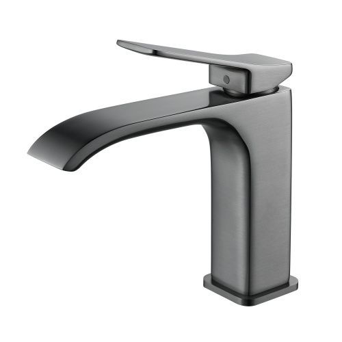 Смеситель Shevanik S4001T на раковину оружейная сталь