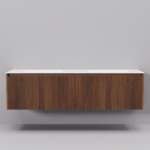 Тумба с раковиной ArtDecco Camilla (Камилла) ACM15W22D200 150x45x40 подвесная цвет черный орех