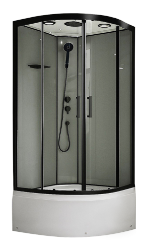 Душевая кабина Royal Bath FATO RB90CK-TG-BL FATO 90х90 четверть круга с крышей ориентация универсальная Душевая кабина Royal Bath FATO RB90CK-TG-BL FATO 90х90 четверть круга с крышей ориентация универсальная