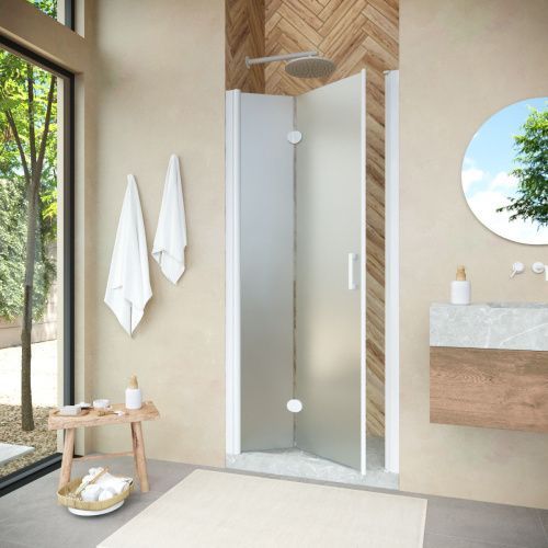 Душевая дверь Vegas-Glass GPS NOVO GPS NOVO 95 01 10 L 95х190 стекло матовое профиль белый