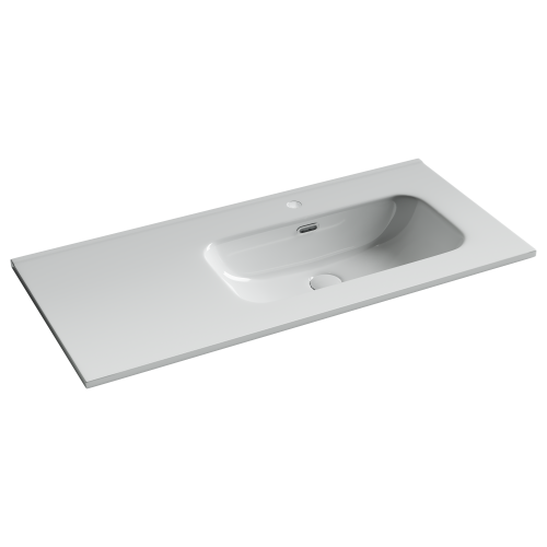 Раковина Ceramica Nova ELEMENT 101 см CN7003R накладная цвет белый