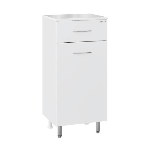 Тумба Onika Каприз 404014 40x34x87напольная цвет белый Тумба Onika Каприз 404014 40x34x87напольная цвет белый